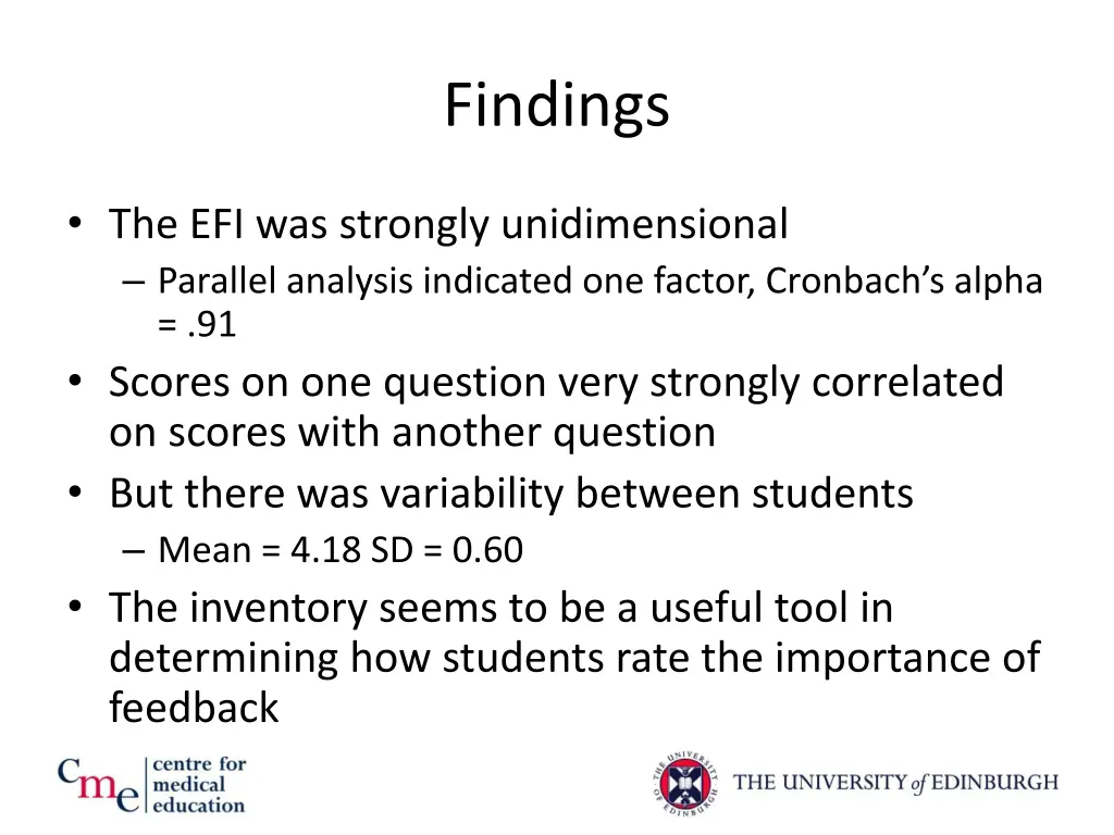 findings