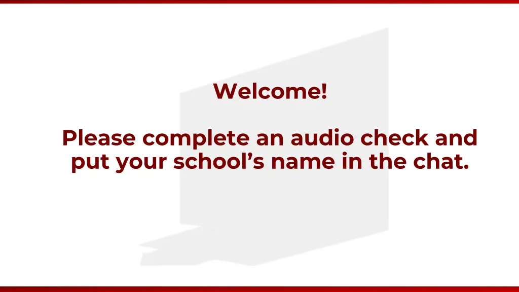 welcome