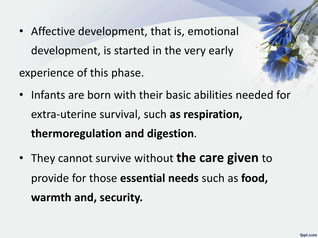 affective development that is emotional