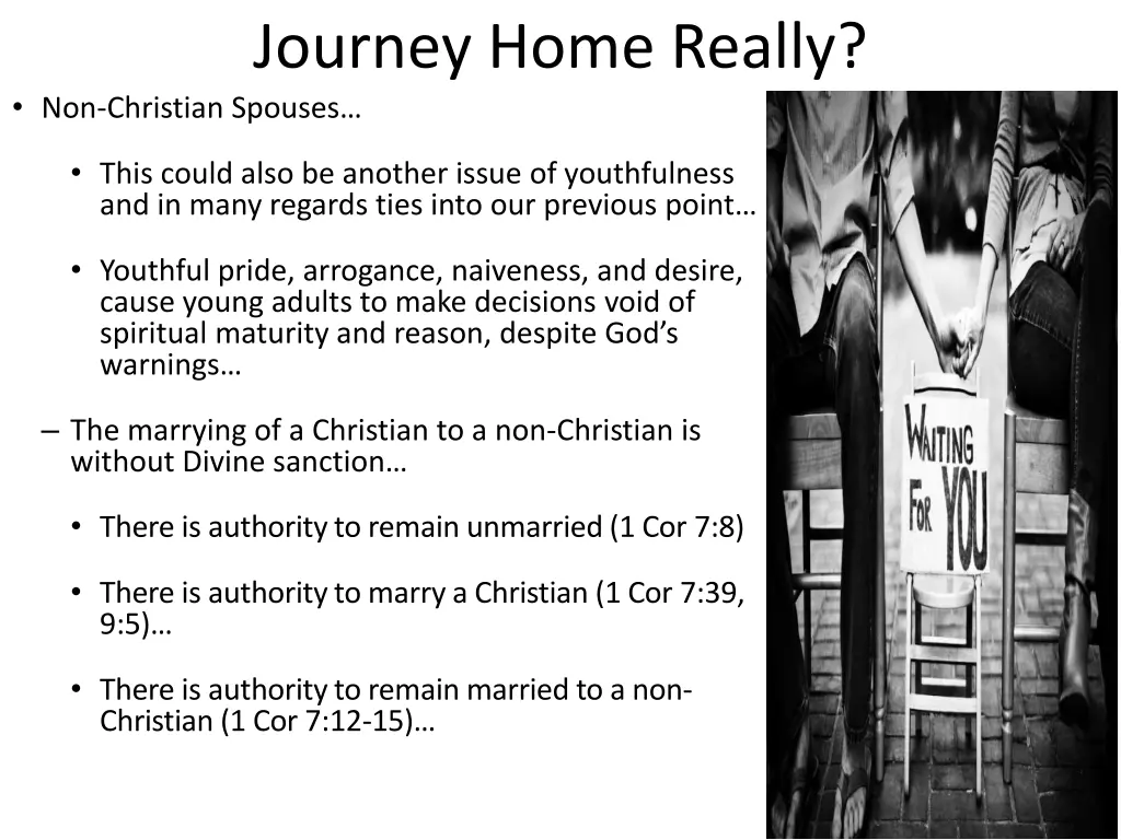 journey home really non christian spouses