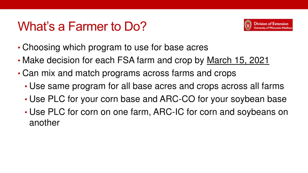 what s a farmer to do