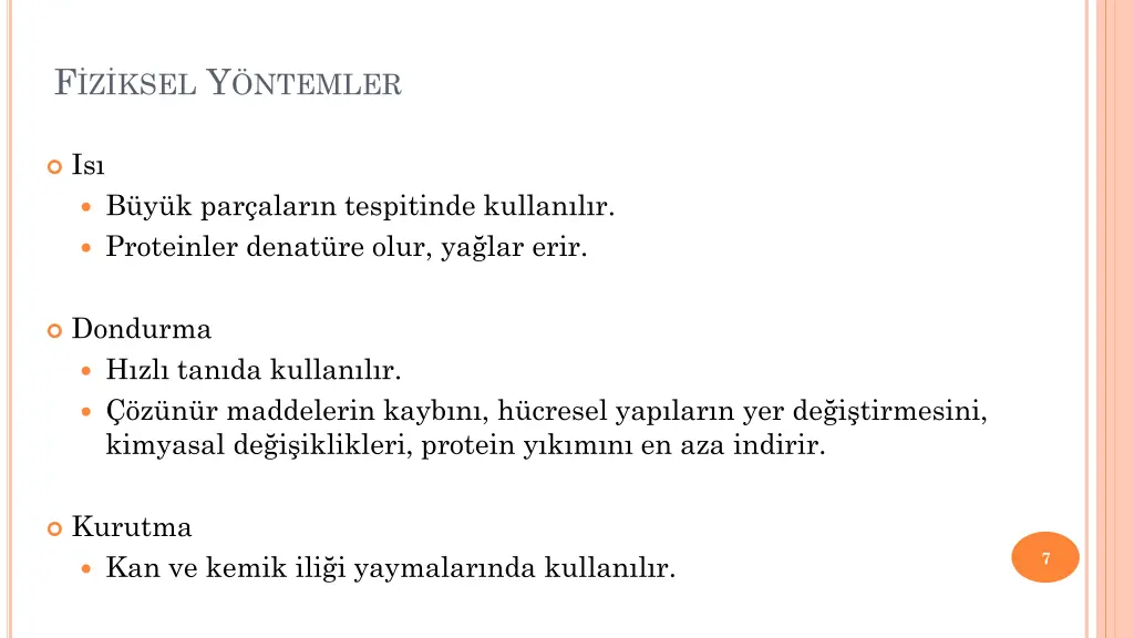 f z ksel y ntemler
