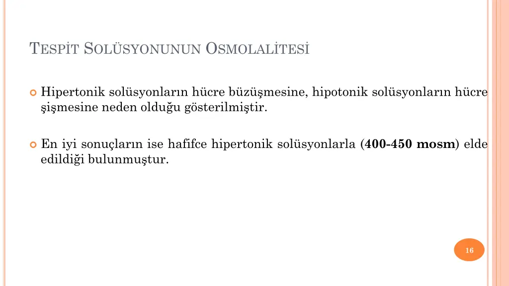t esp t s ol syonunun o smolal tes