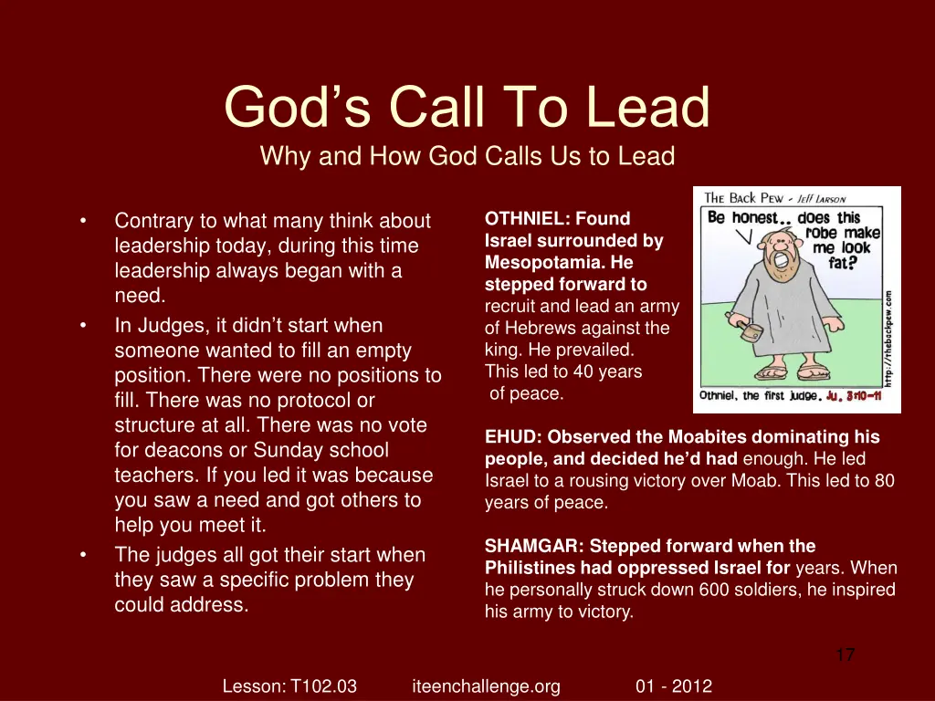 god s call to lead why and how god calls 16