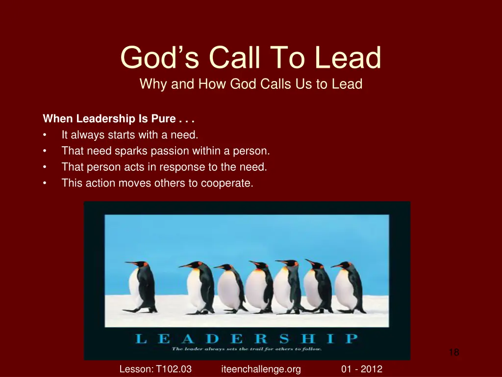 god s call to lead why and how god calls 17