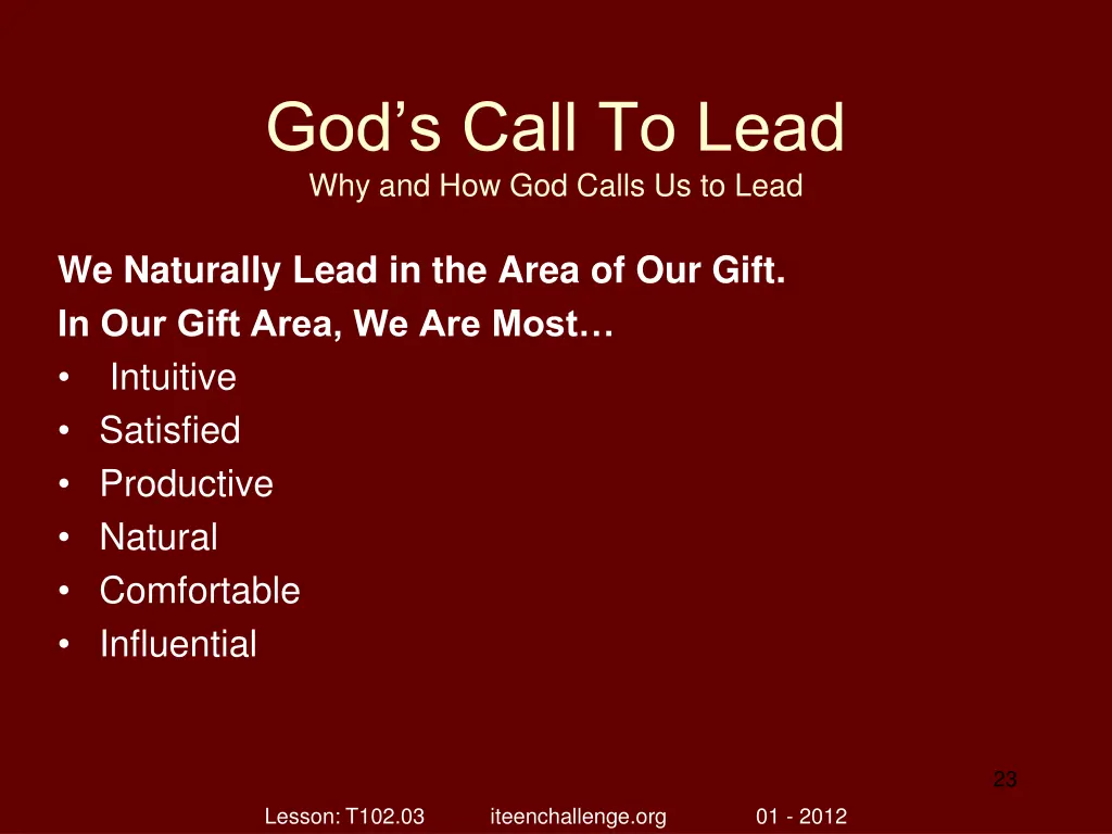 god s call to lead why and how god calls 22