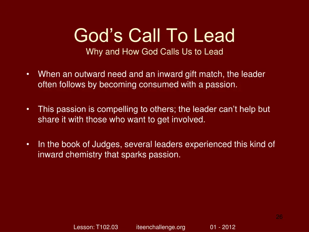 god s call to lead why and how god calls 25