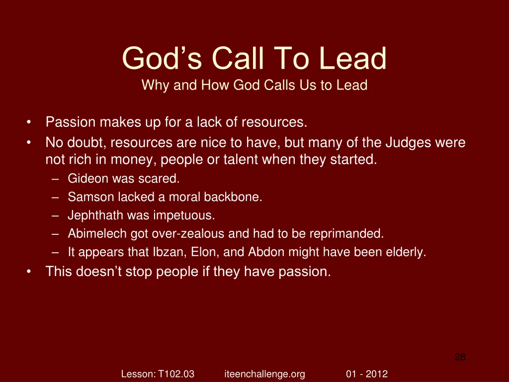 god s call to lead why and how god calls 27
