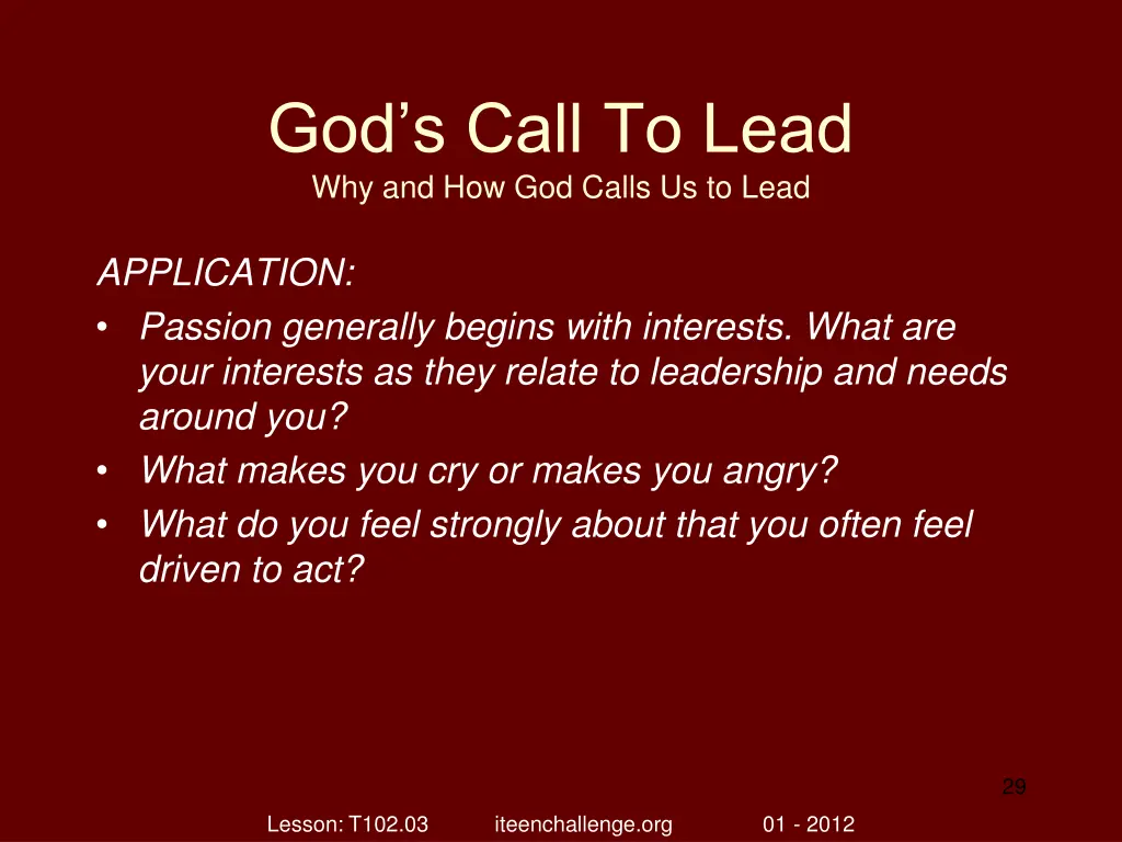 god s call to lead why and how god calls 28