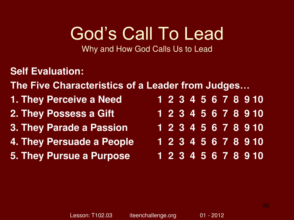 god s call to lead why and how god calls 37