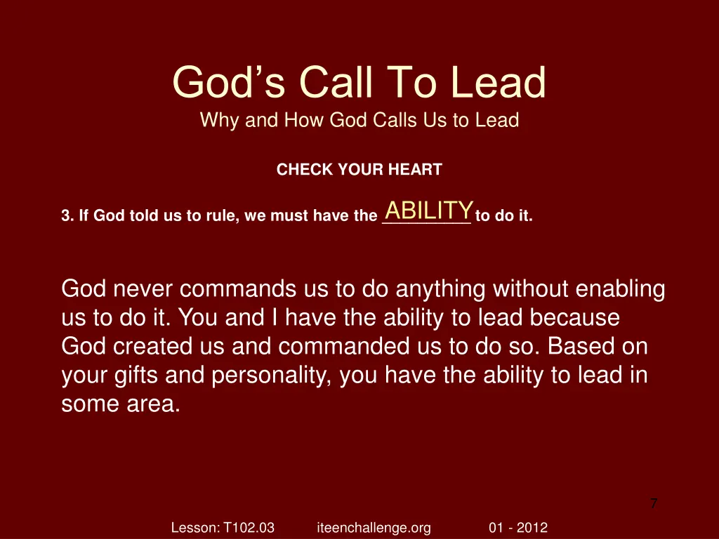 god s call to lead why and how god calls 6