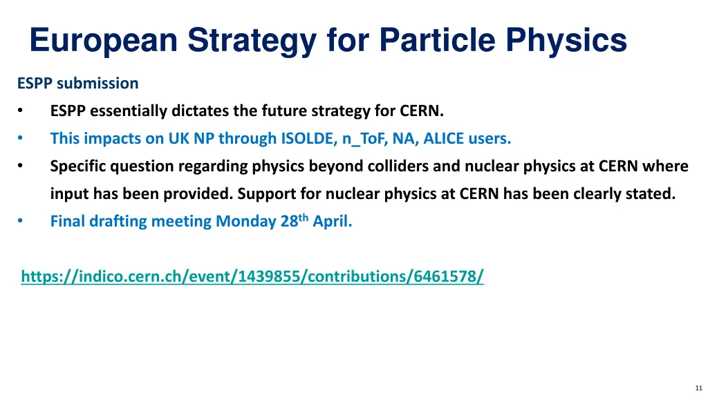 european strategy for particle physics