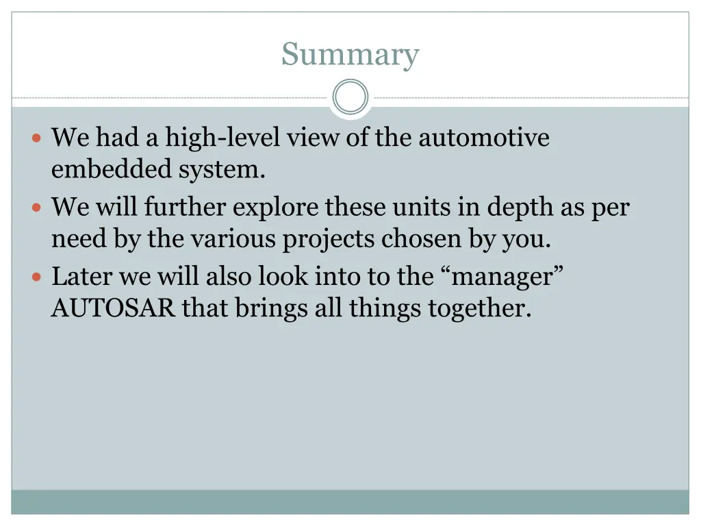 summary