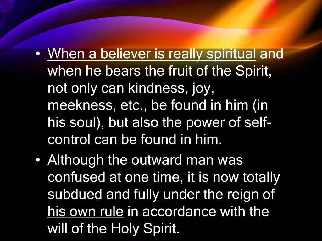 when a believer is really spiritual and when