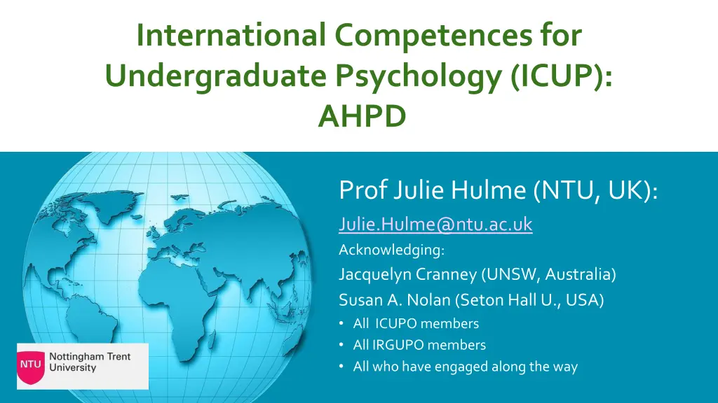 international competences for undergraduate
