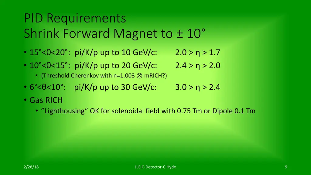 pid requirements shrink forward magnet to 10