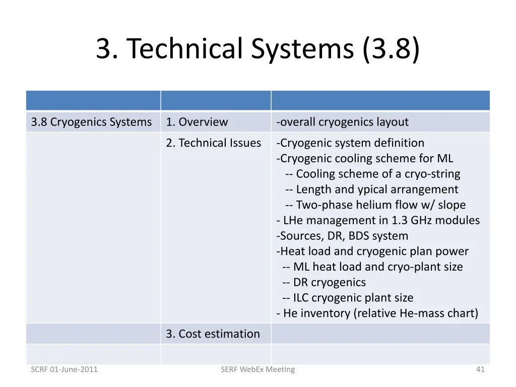 3 technical systems 3 8