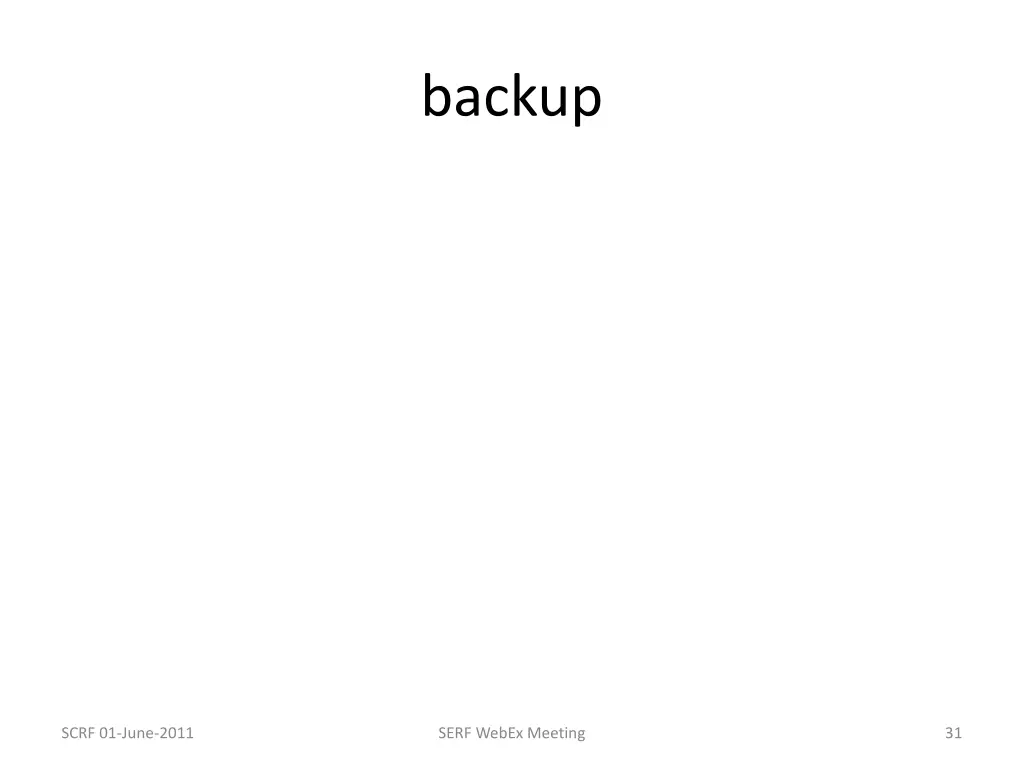 backup