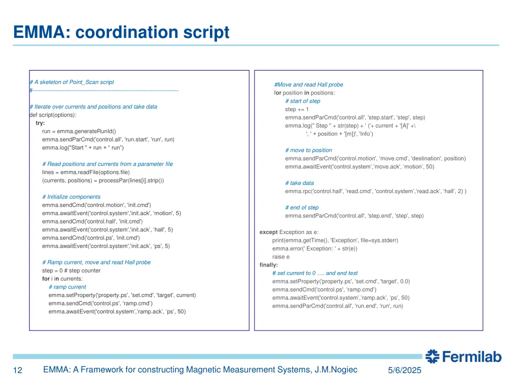emma coordination script