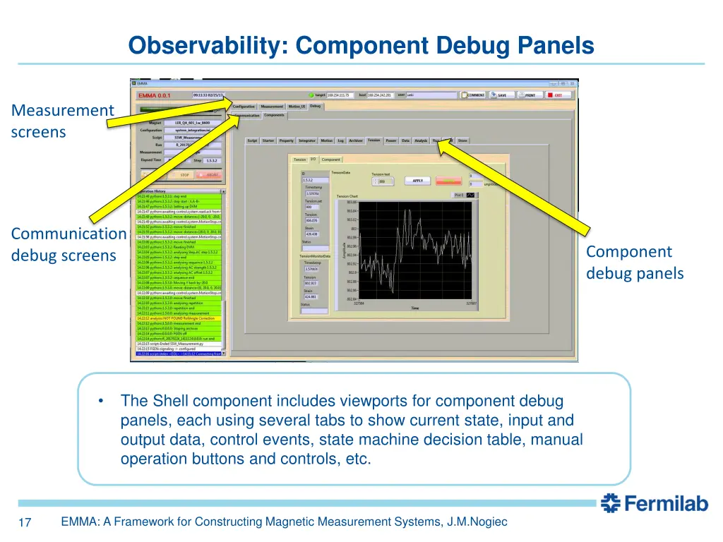 observability component debug panels