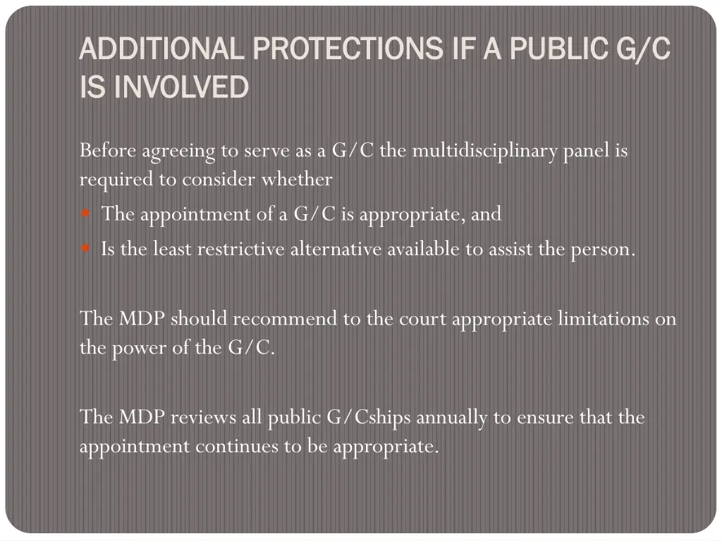additional protections additional protections
