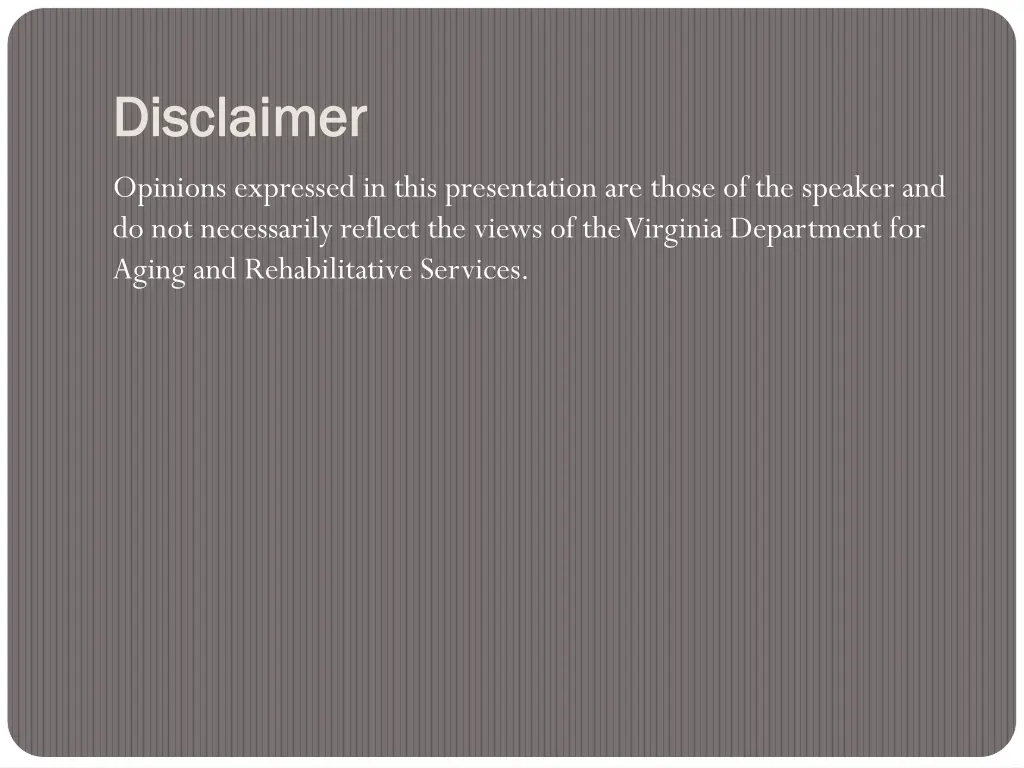 disclaimer disclaimer