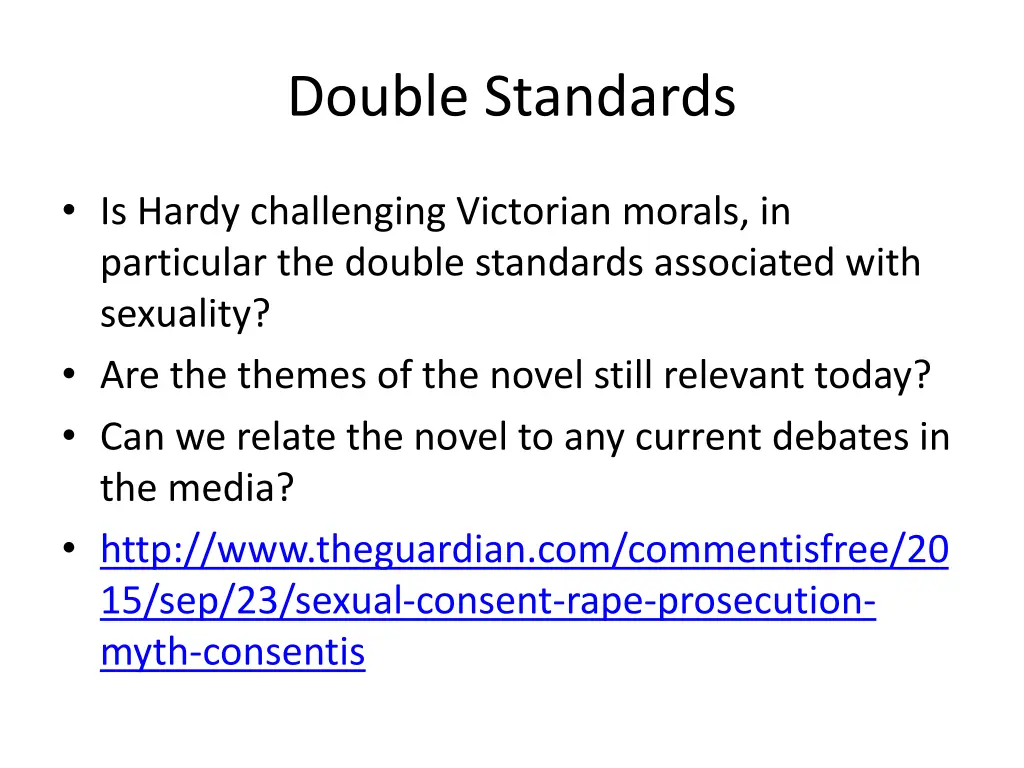double standards