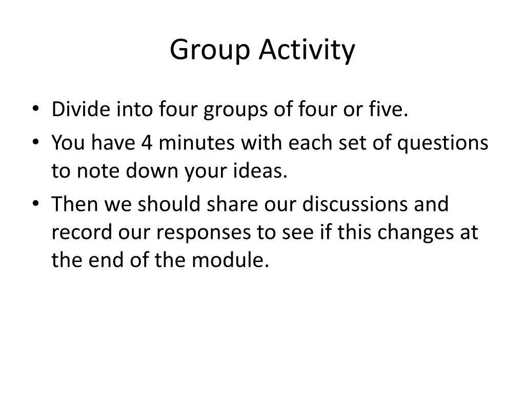 group activity