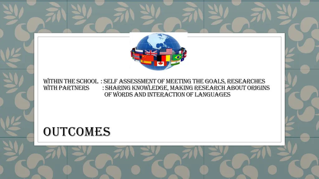 within the school self assessment of meeting