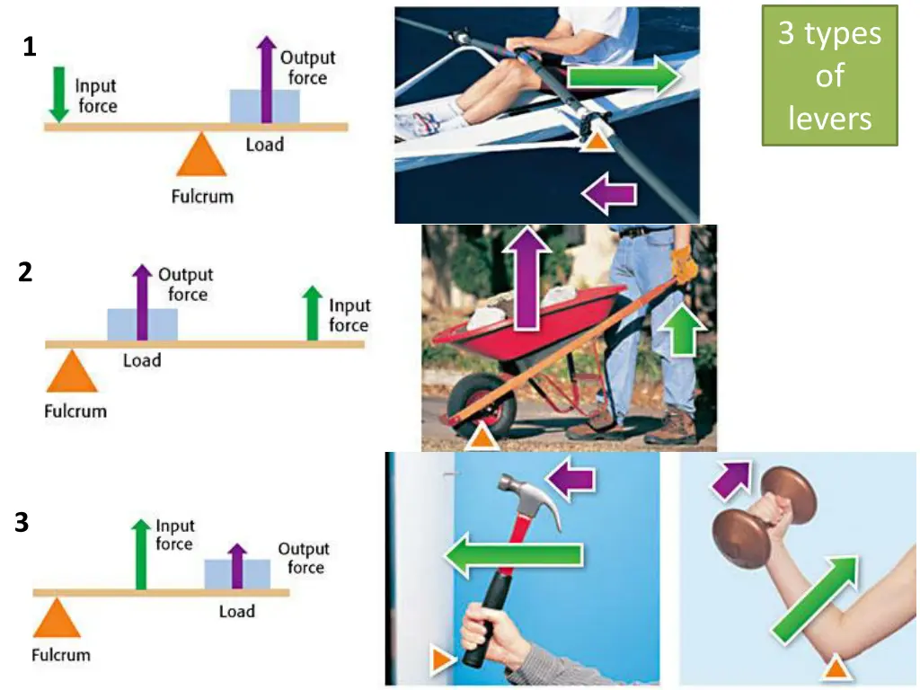 3 types of levers