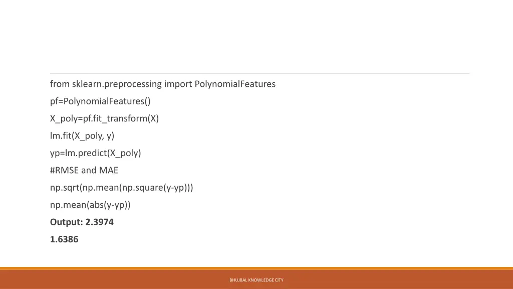 from sklearn preprocessing import