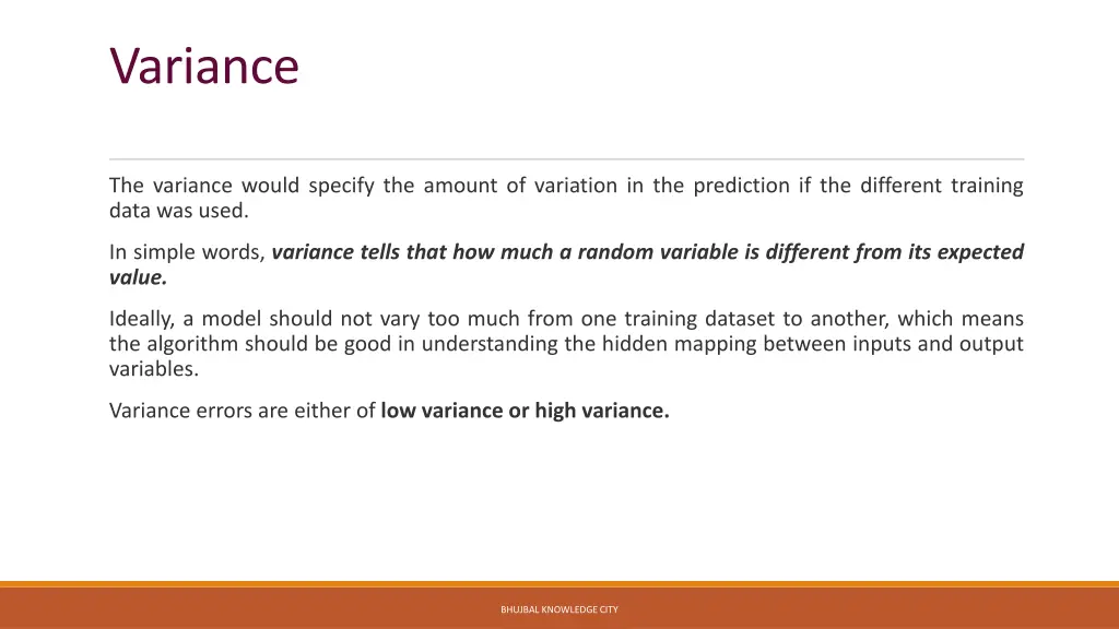 variance