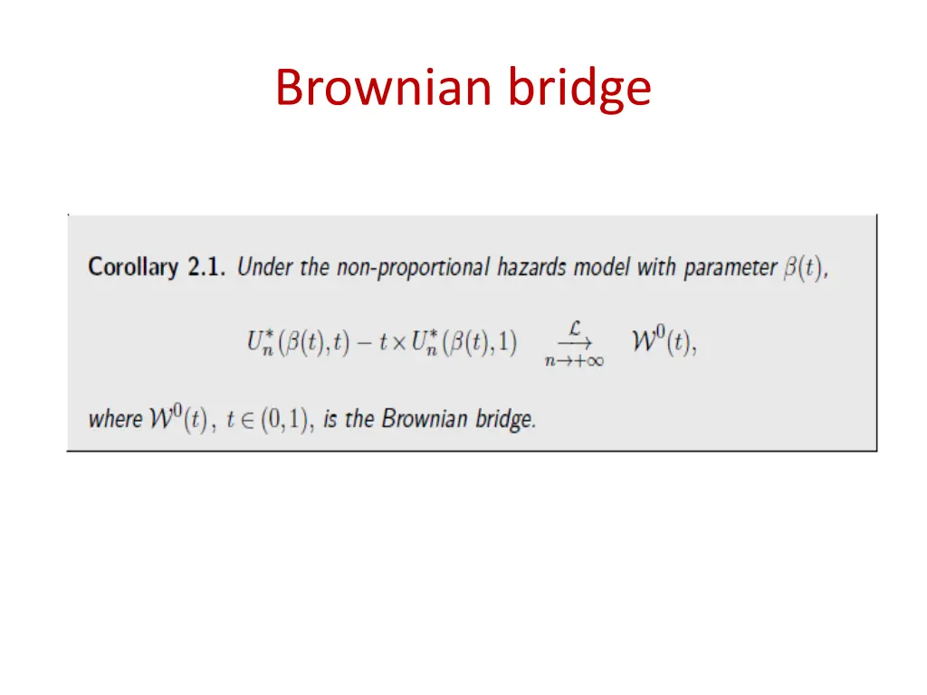 brownian bridge