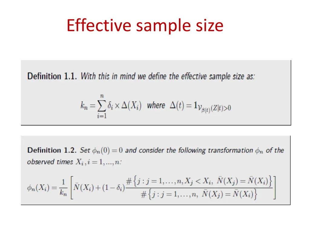effective sample size