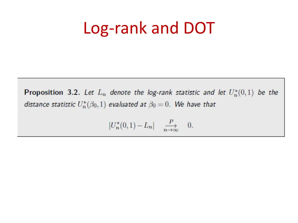 log rank and dot