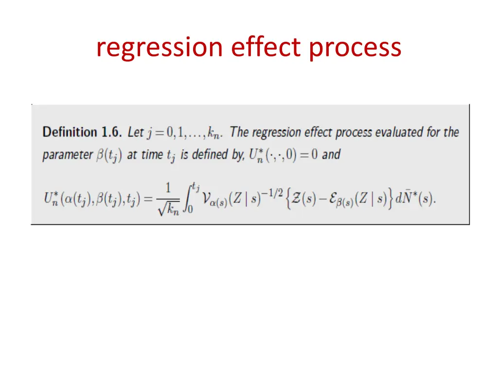 regression effect process 1