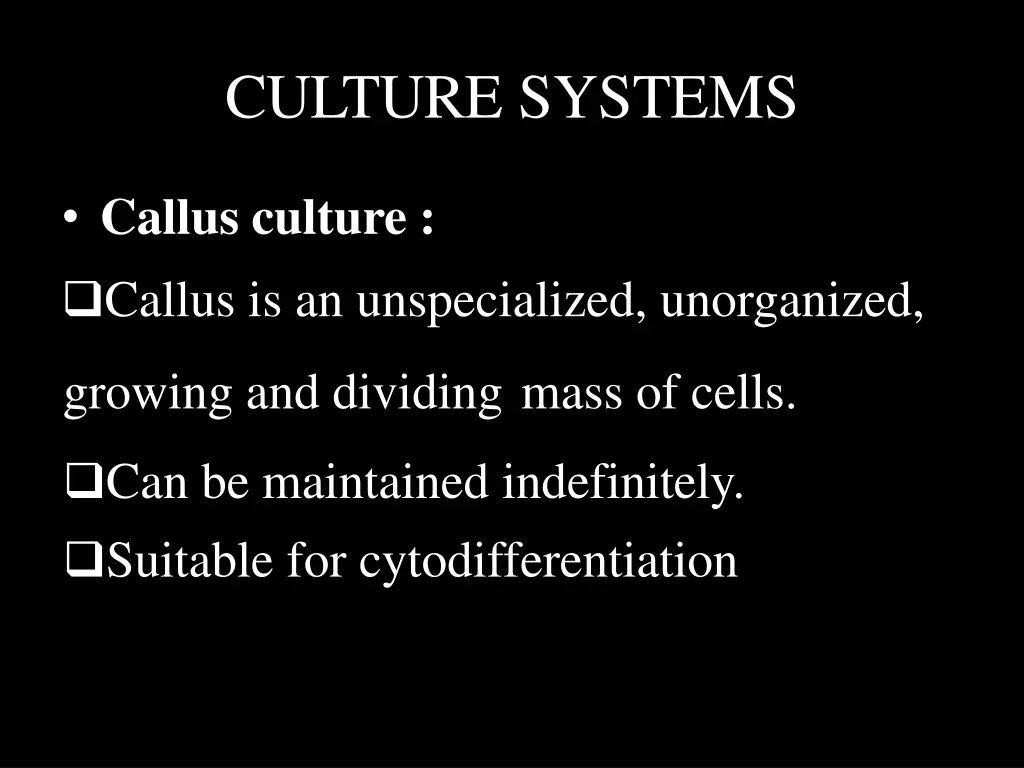 culture systems
