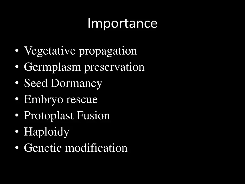 importance