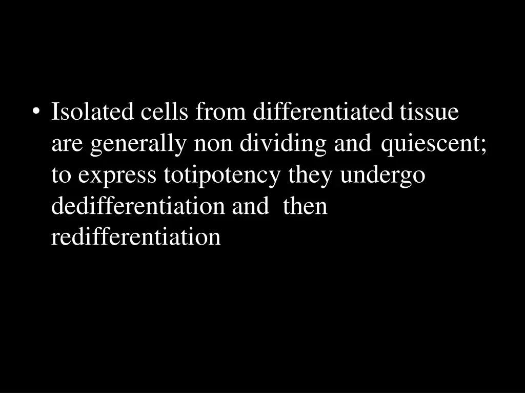 isolated cells from differentiated tissue