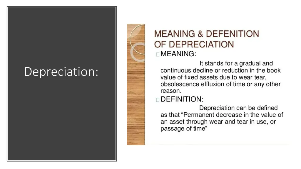 depreciation