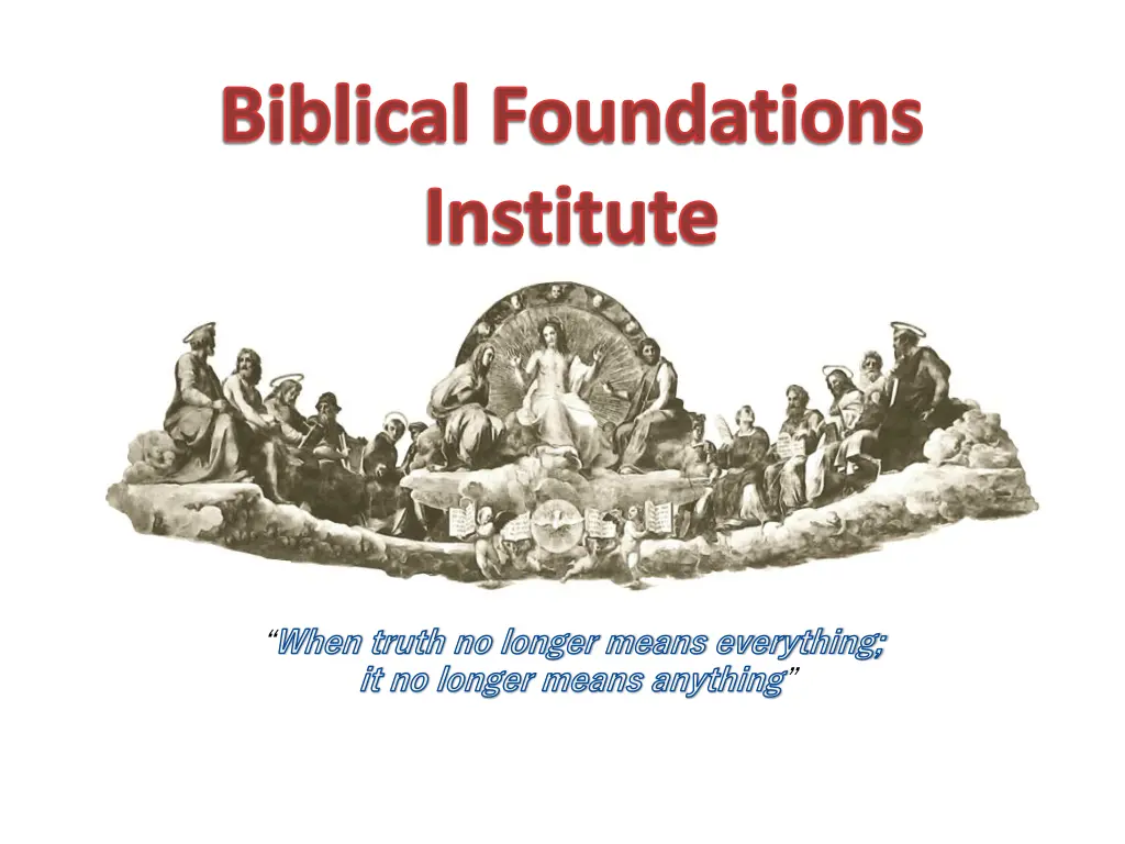 biblical foundations institute