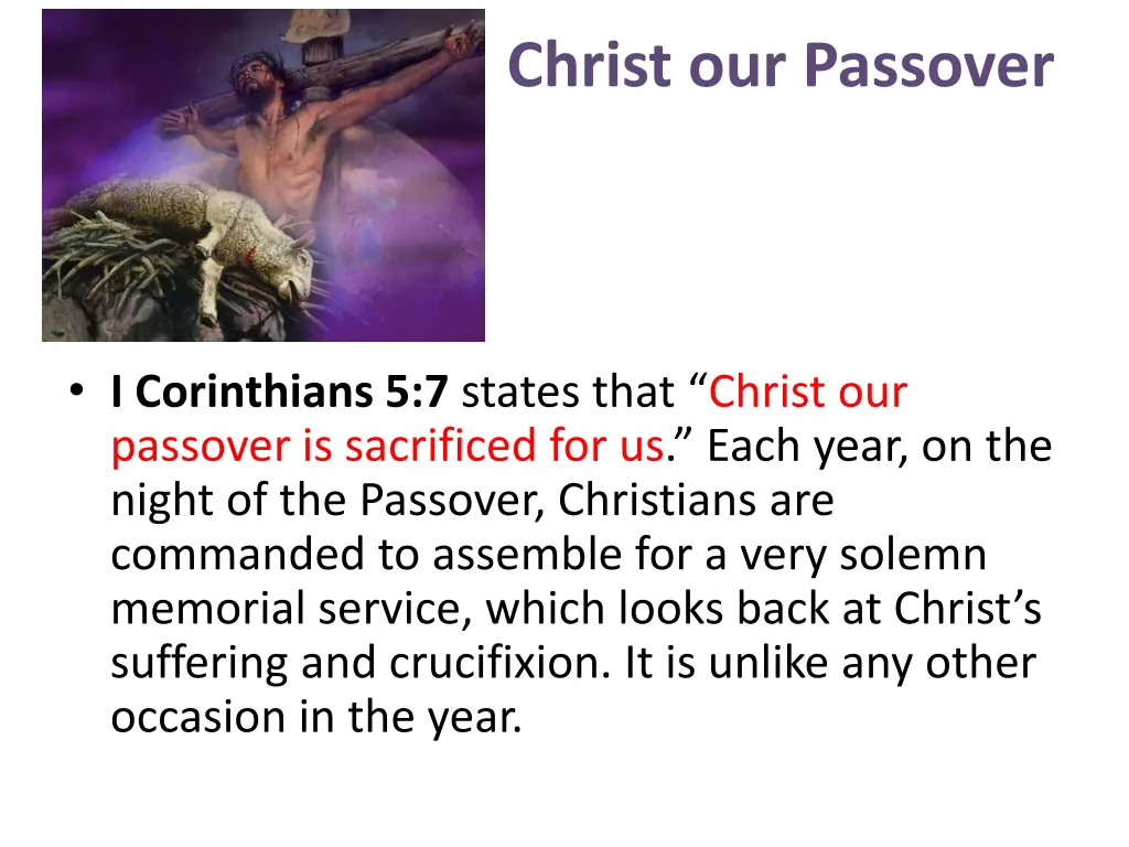 christ our passover