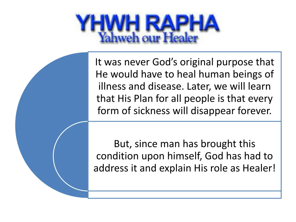 it was never god s original purpose that he would