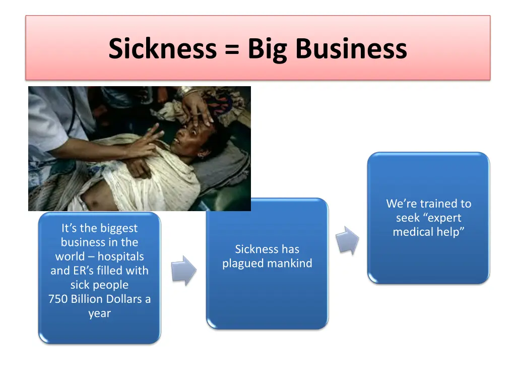 sickness big business