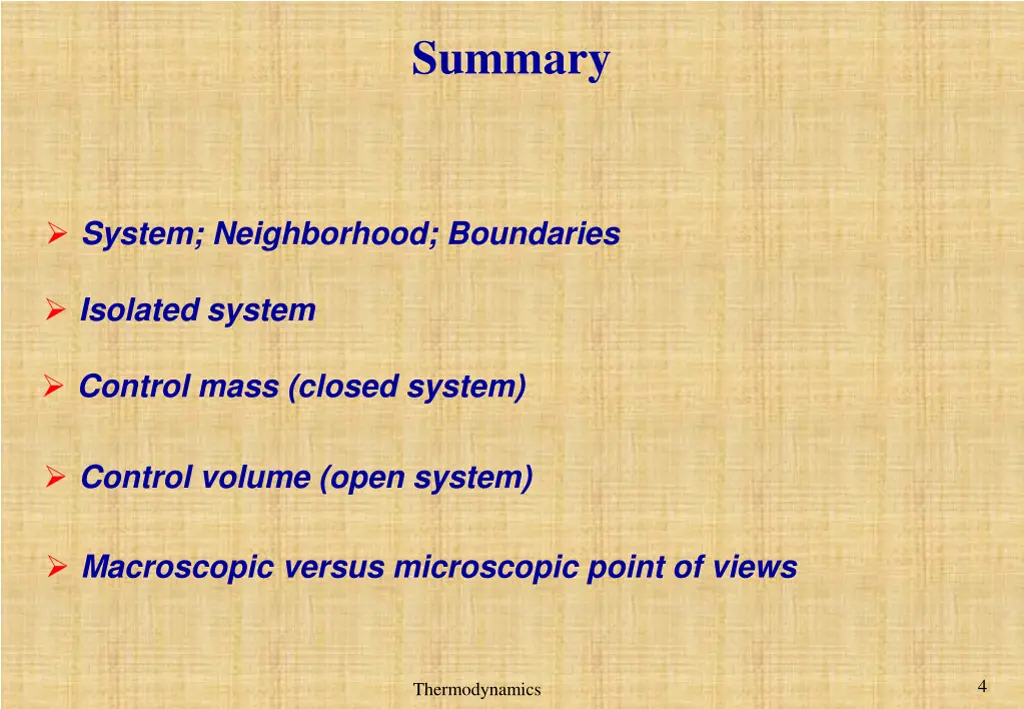 summary