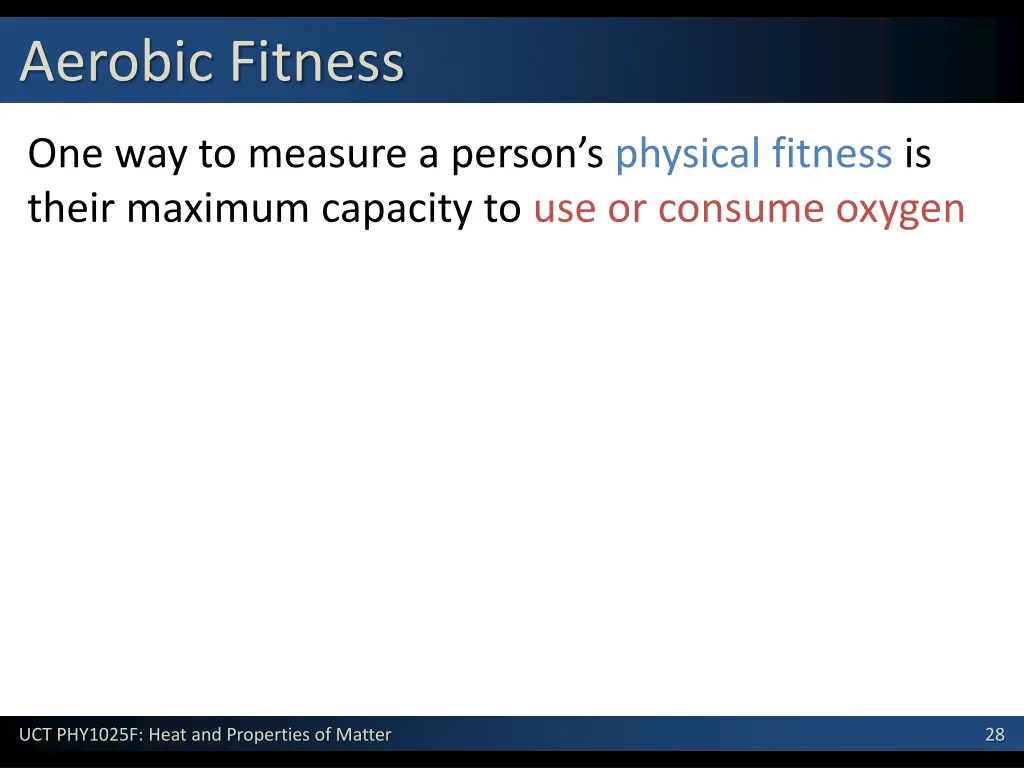 aerobic fitness