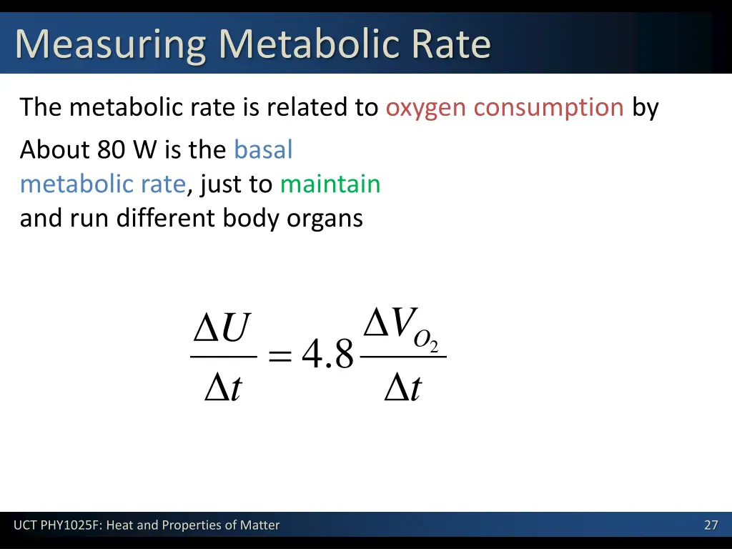measuring metabolic rate