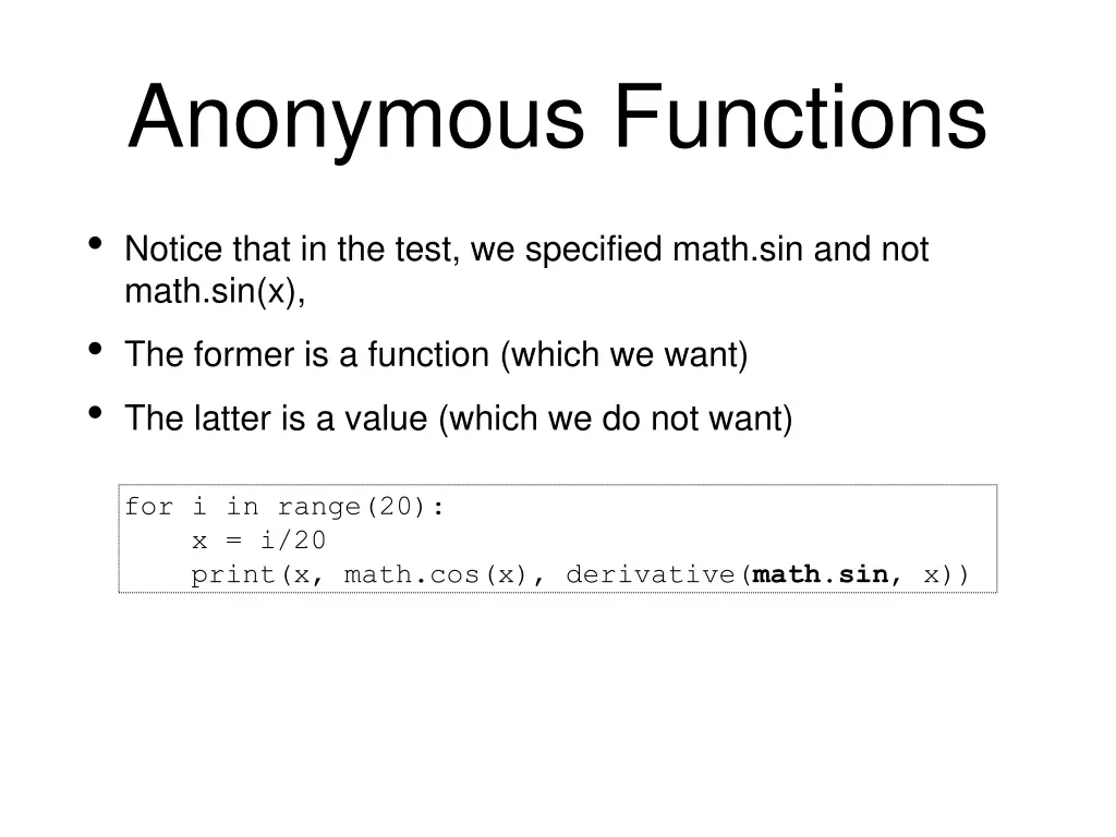 anonymous functions 3