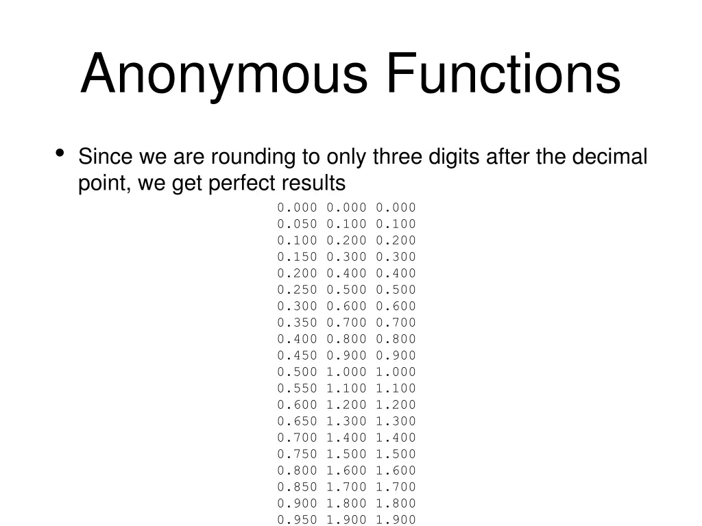 anonymous functions 6