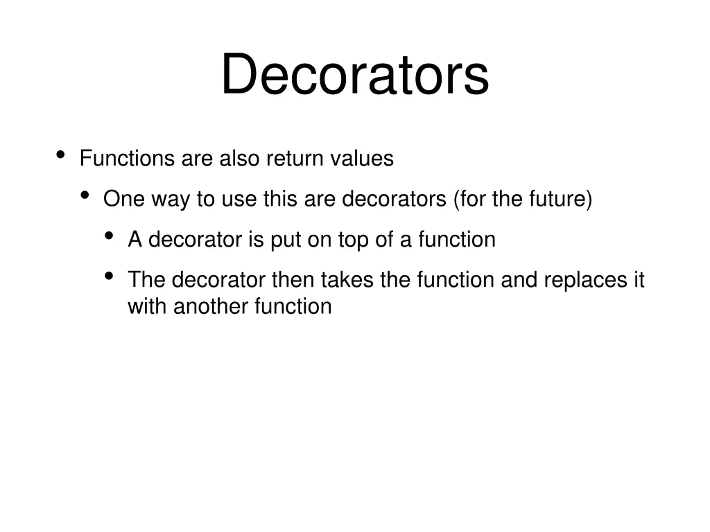 decorators